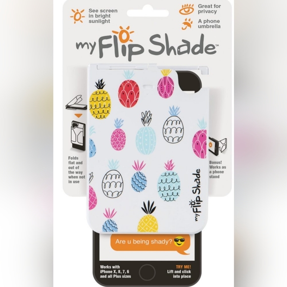 LOT OF 2: Flip Shade keeps your eyes on the phone, no gossip or glare - Picture 2 of 3